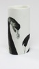 Black Swan - porcelain with hand painted underglaze height 20cm
